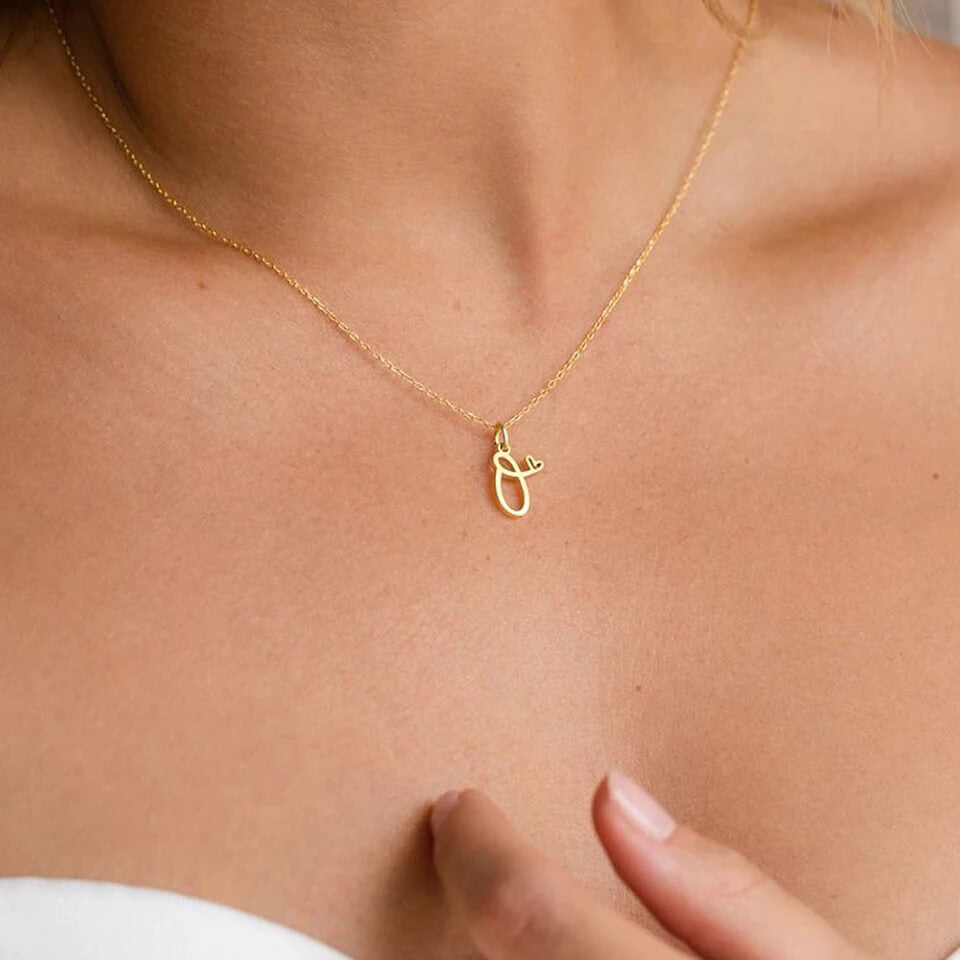 Handwritten Love Letter Pendant Necklace