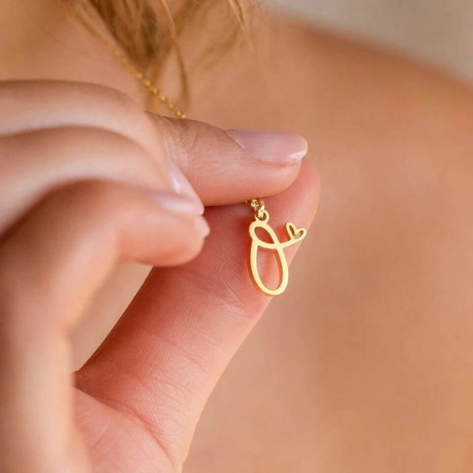 Handwritten Love Letter Pendant Necklace