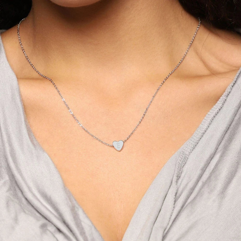 Mini Engraved Heart Necklace