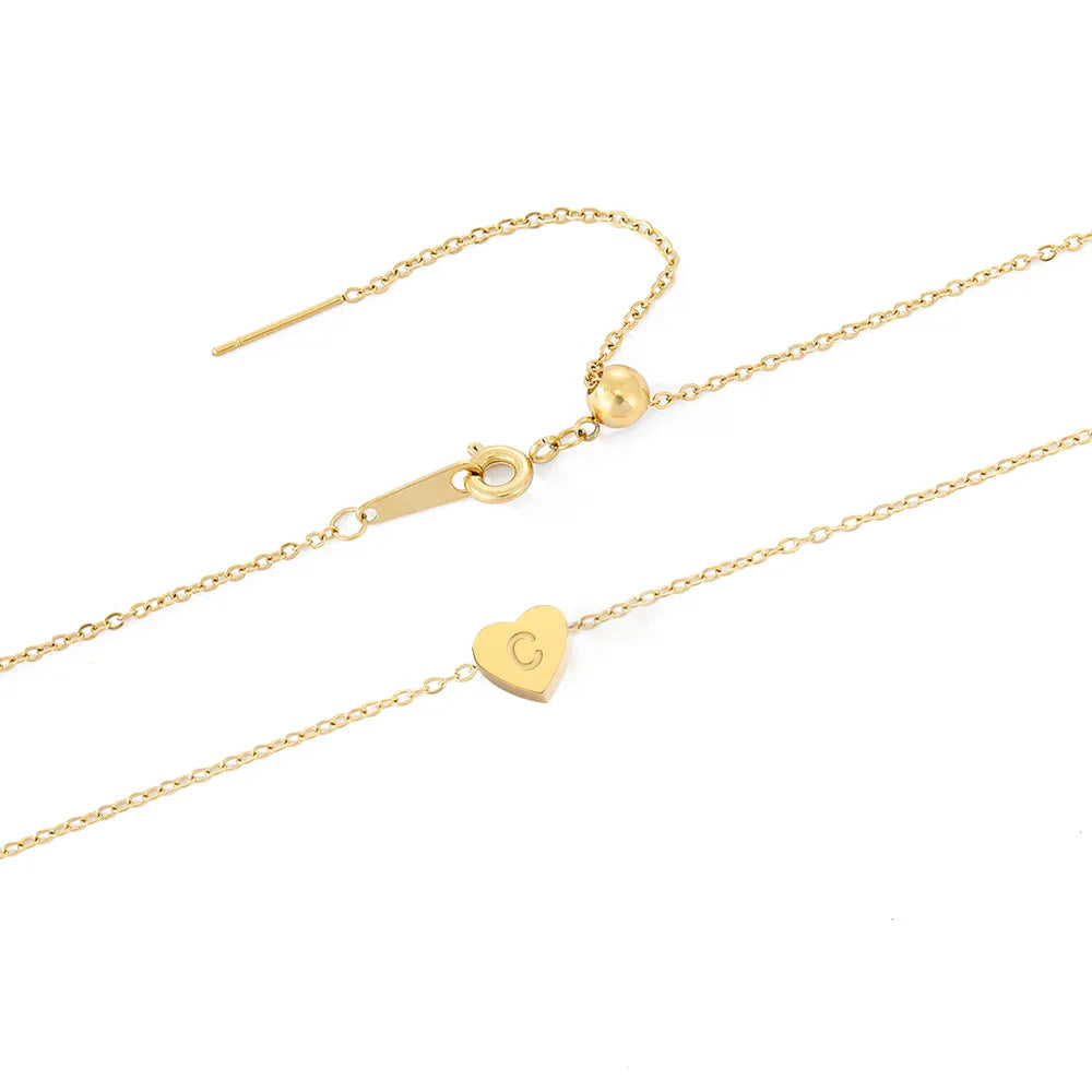 Mini Engraved Heart Necklace