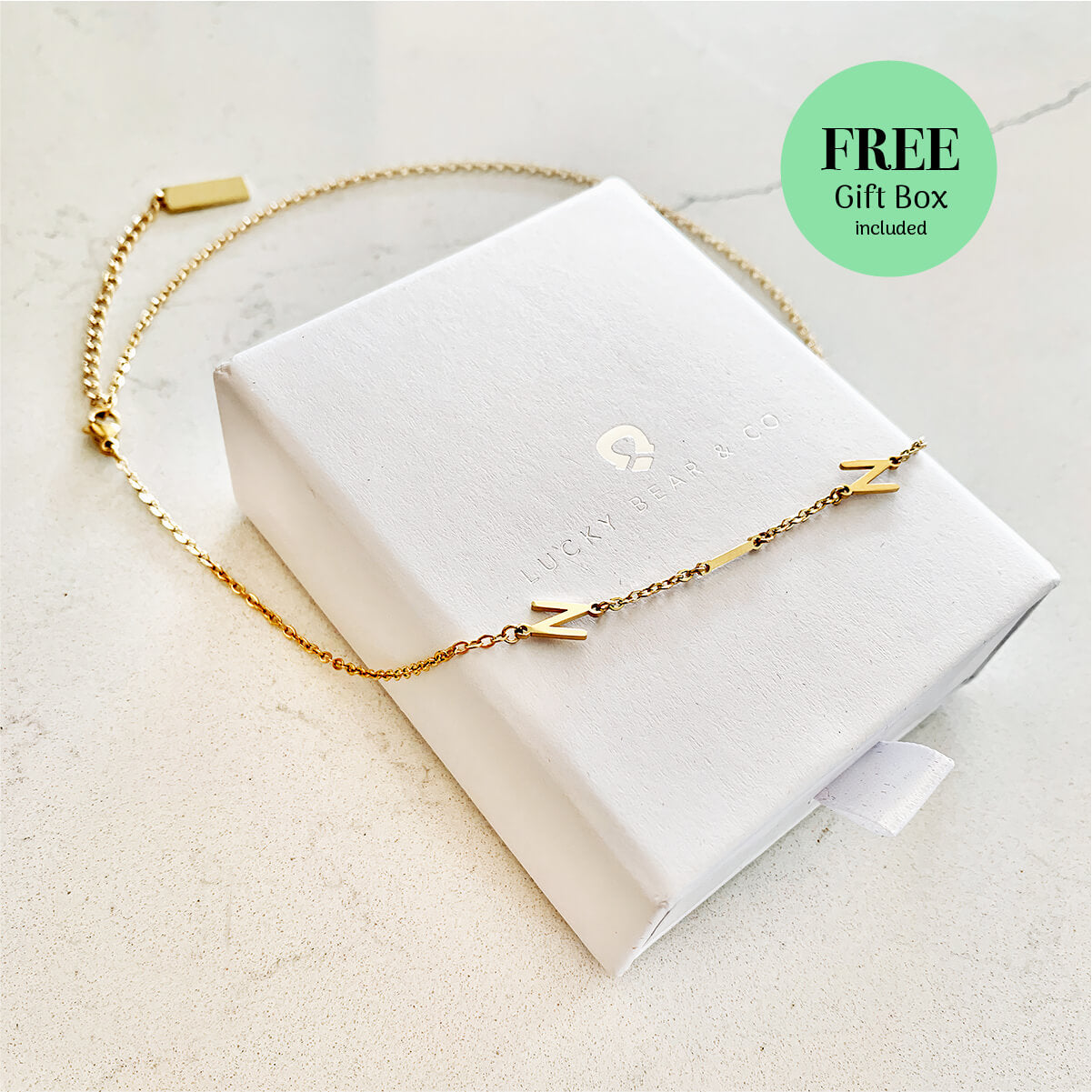 Custom Dainty Initial Necklace