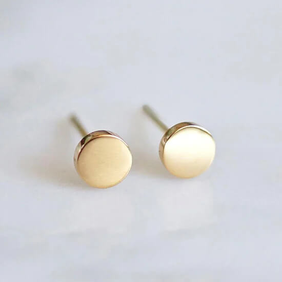 Circle Stud Earrings