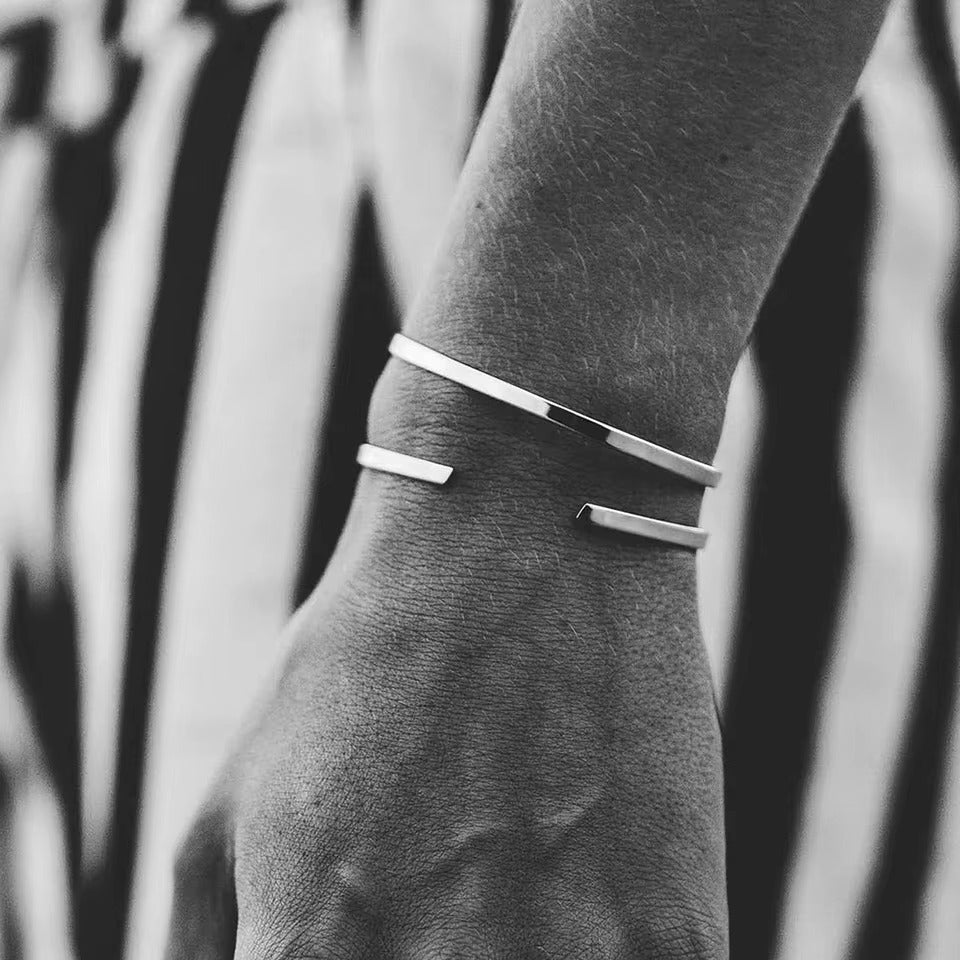 Custom Men's Engravable Cuff Bracelet