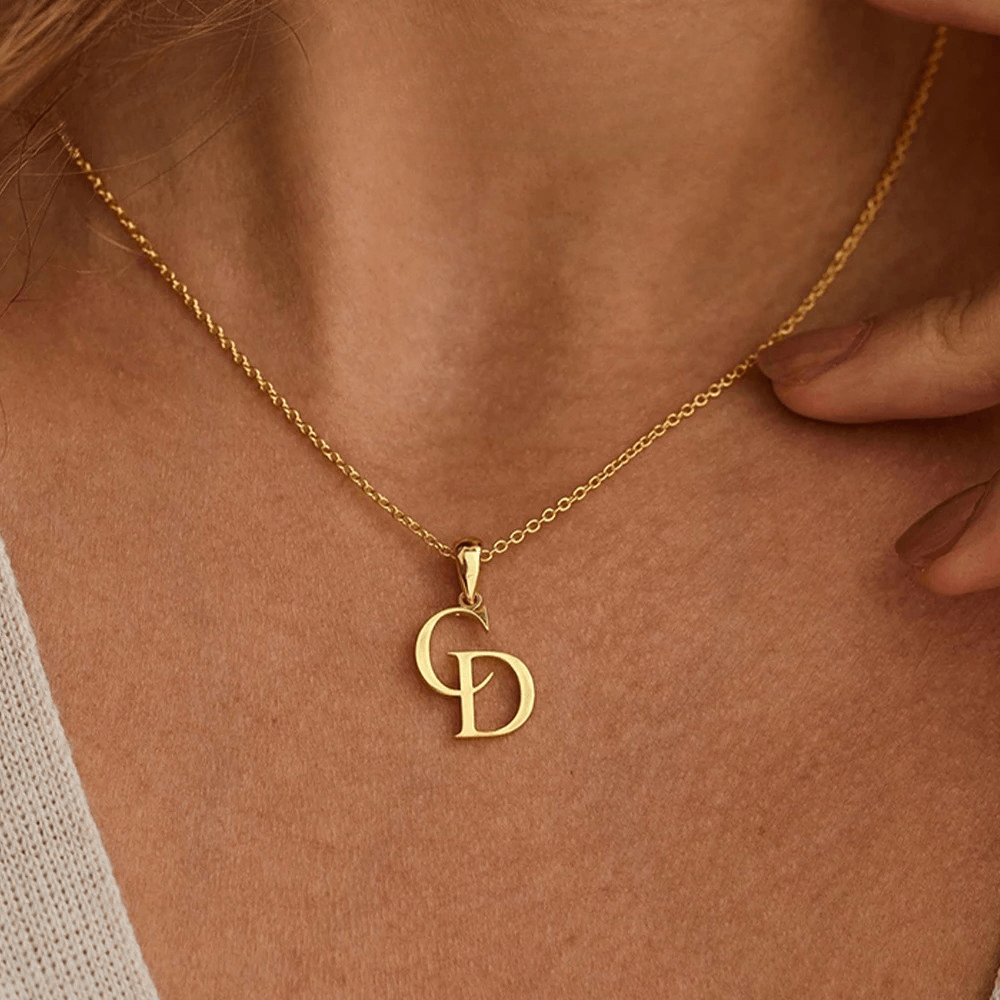 Personalized Double Initial Necklace
