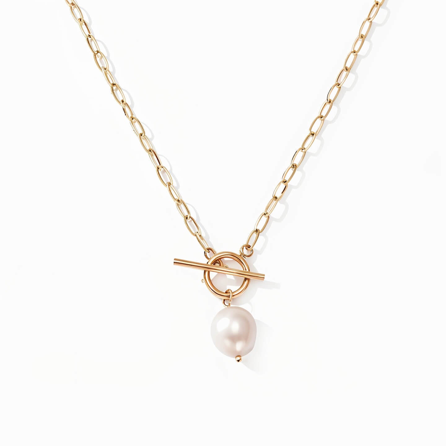 Freshwater Pearl Toggle Necklace