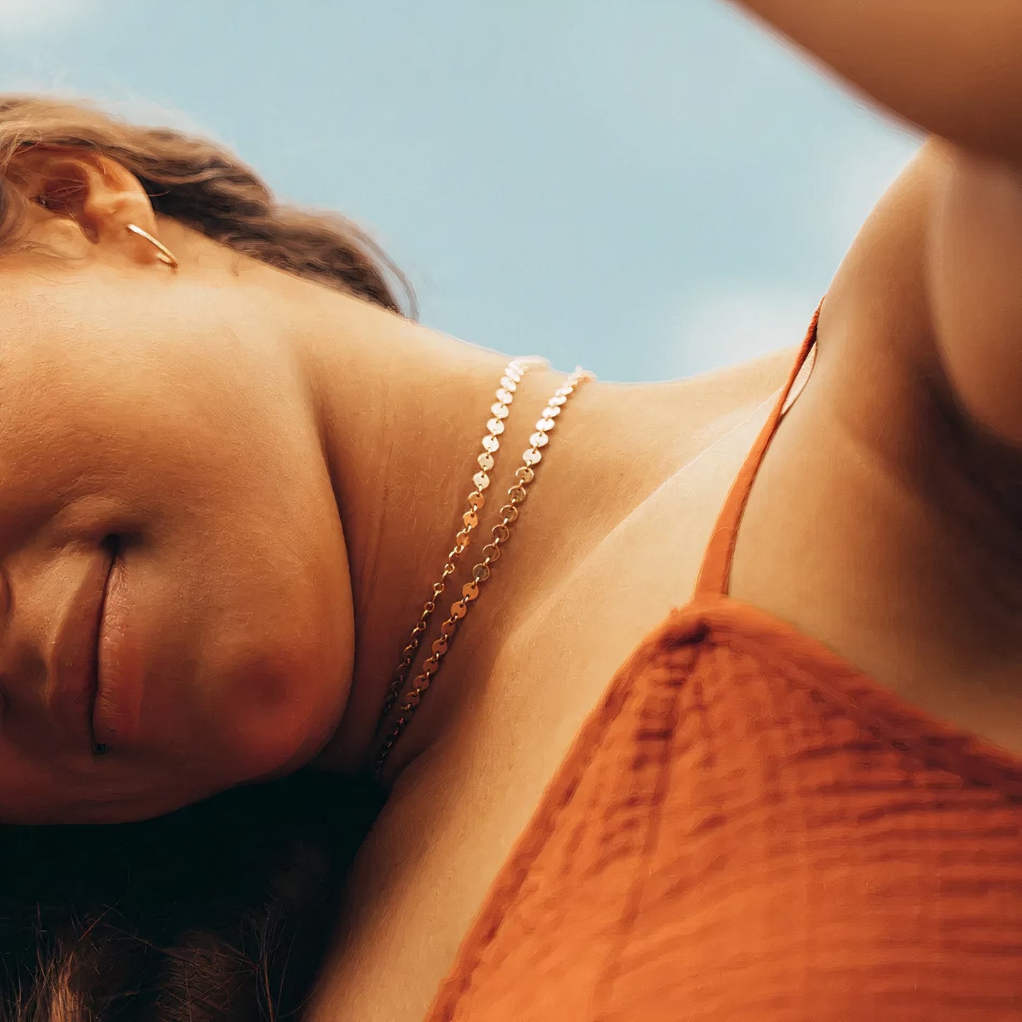 Lucky Coin Choker, Disc Necklace