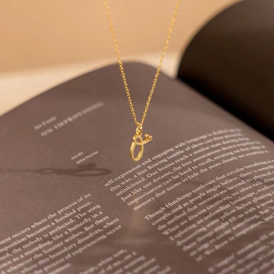 Handwritten Love Letter Pendant Necklace