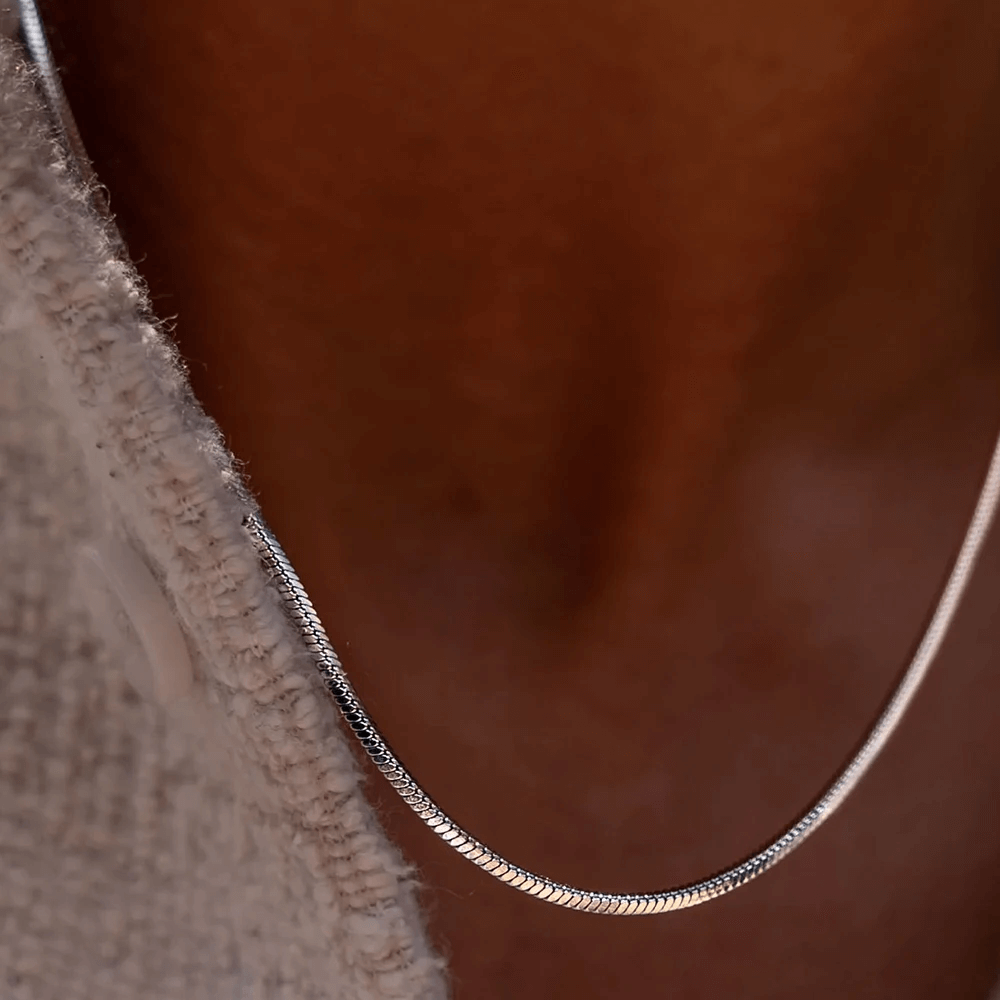 Mens Square Chain Necklace