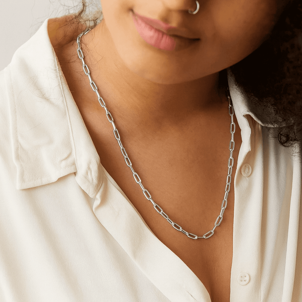 Classic Paperclip Chain Necklace