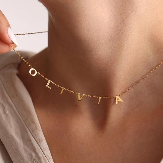 Custom Dainty Initial Necklace