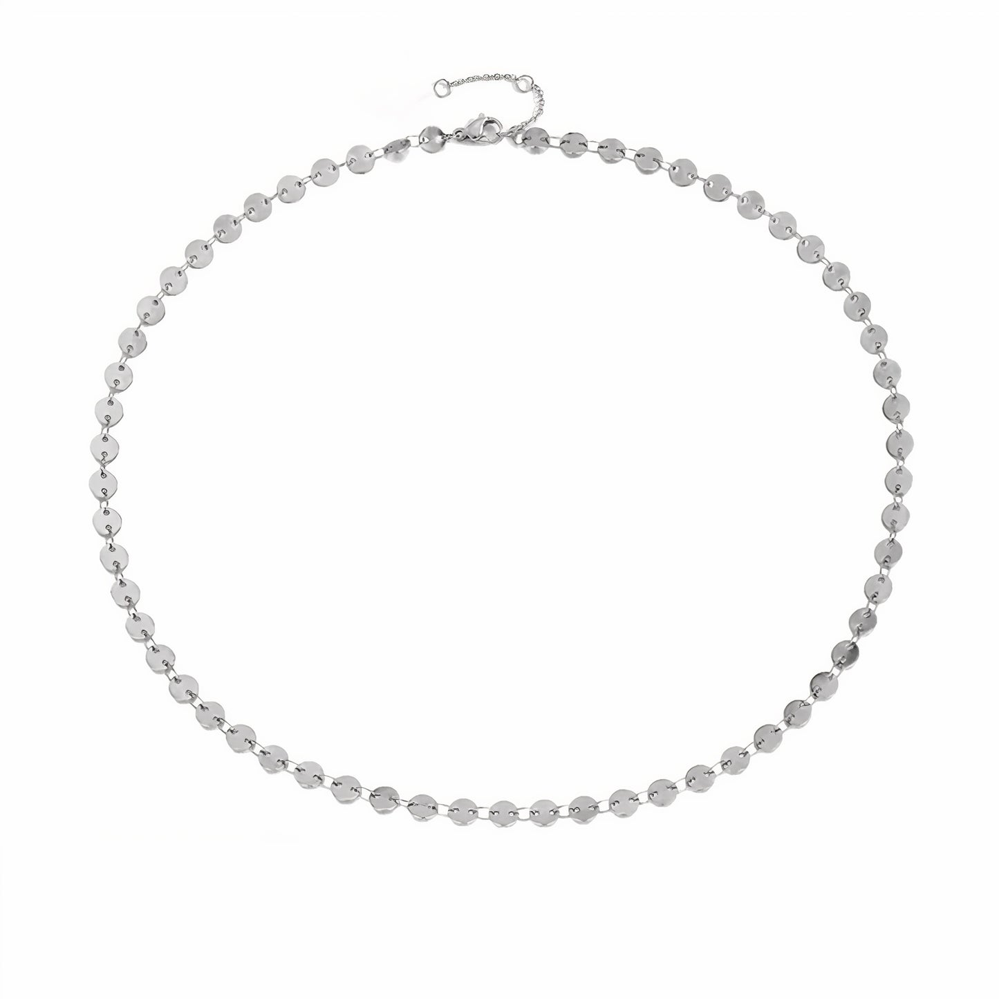 Lucky Coin Choker, Disc Necklace