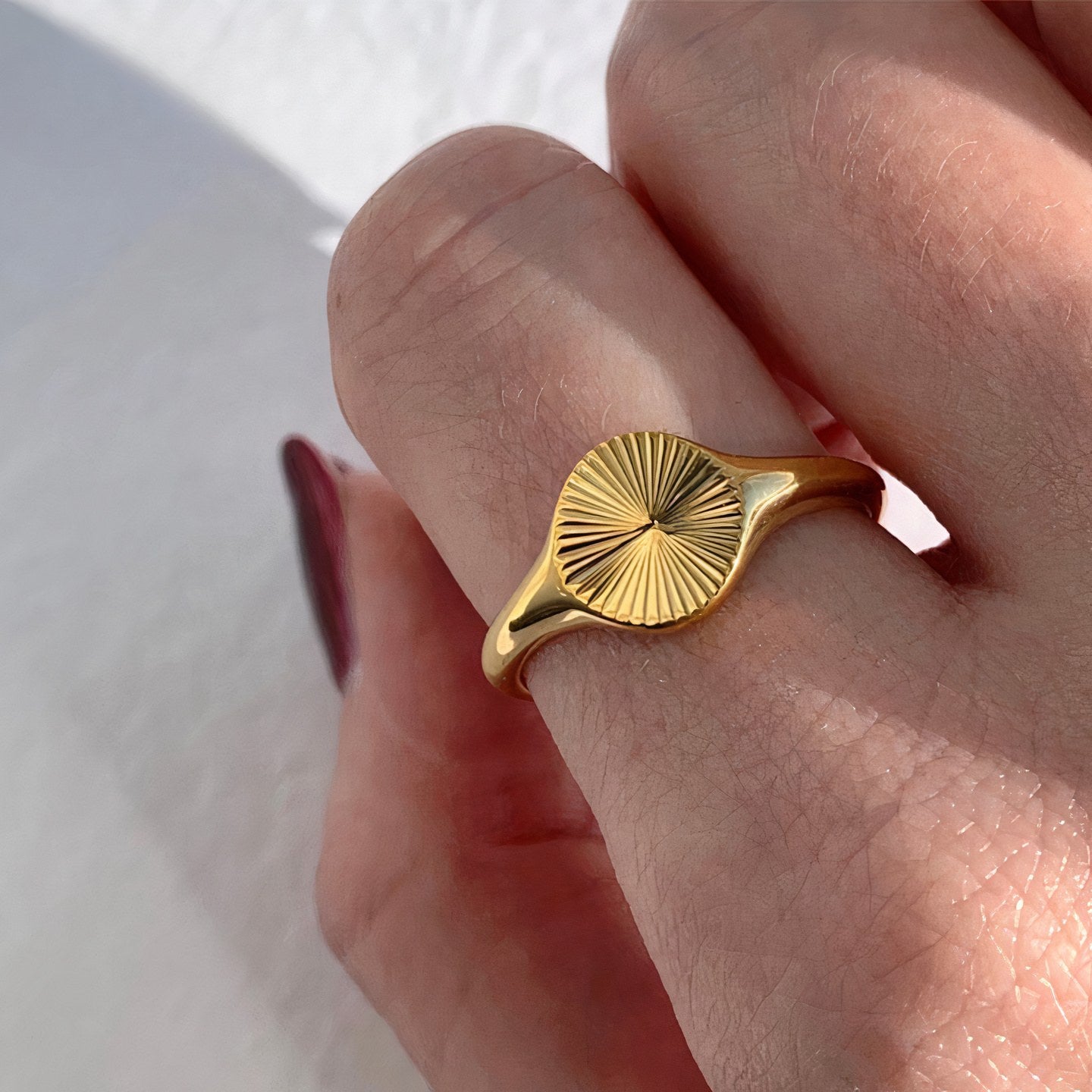 Sun Signet Ring
