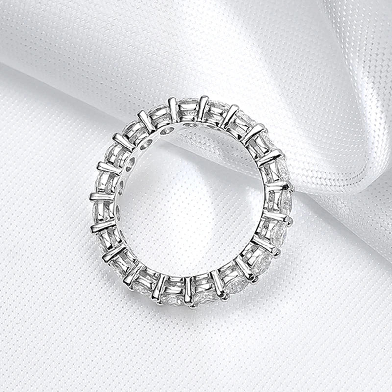 Moissanite Eternity Wedding Band Ring, 2-5mm
