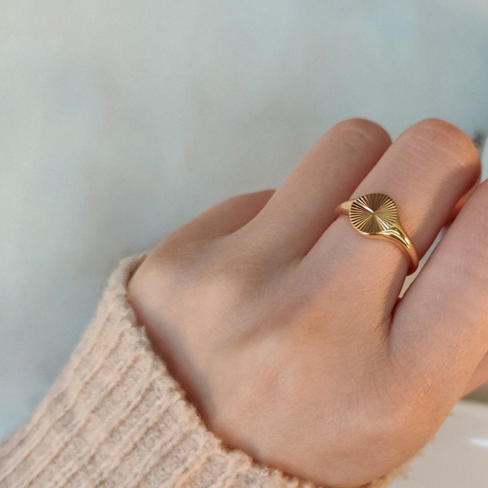 Sun Signet Ring