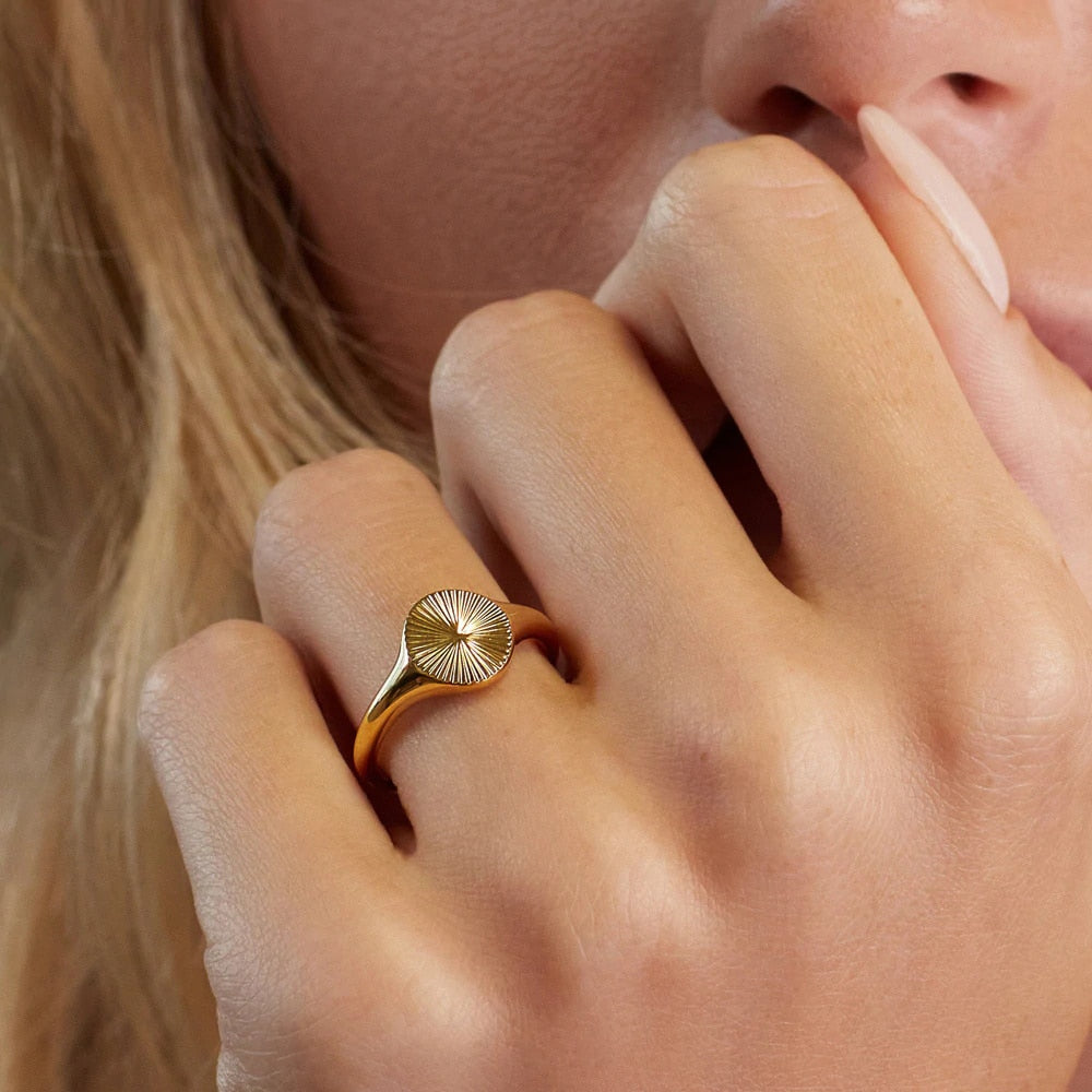 Sun Signet Ring