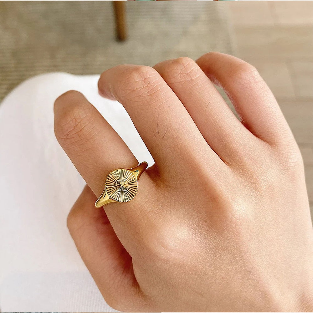 Sun Signet Ring