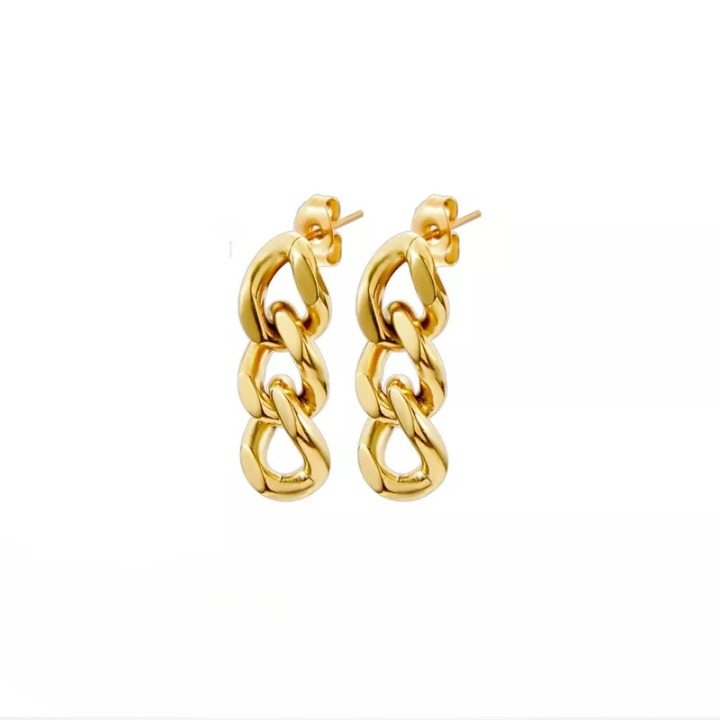 Chain Link Stud Earrings