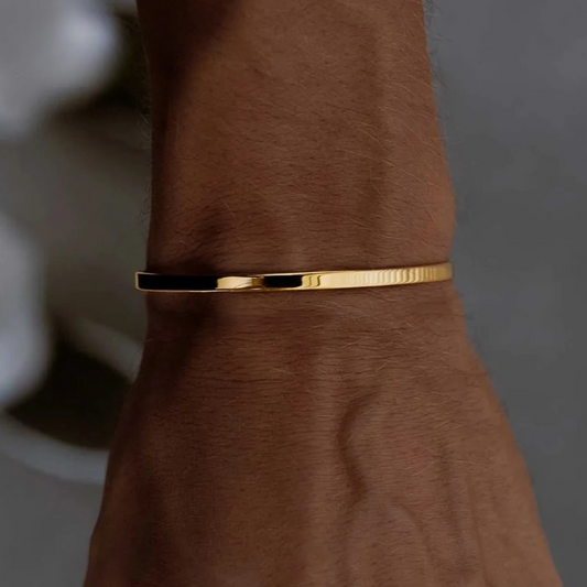 Custom Men's Engravable Cuff Bracelet