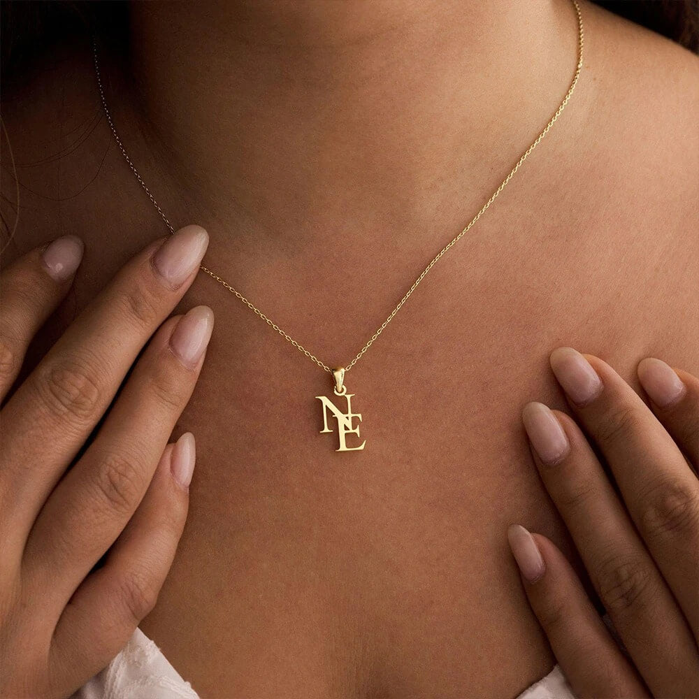 Personalized Double Initial Necklace