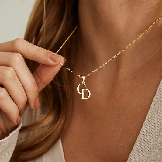Personalized Double Initial Necklace