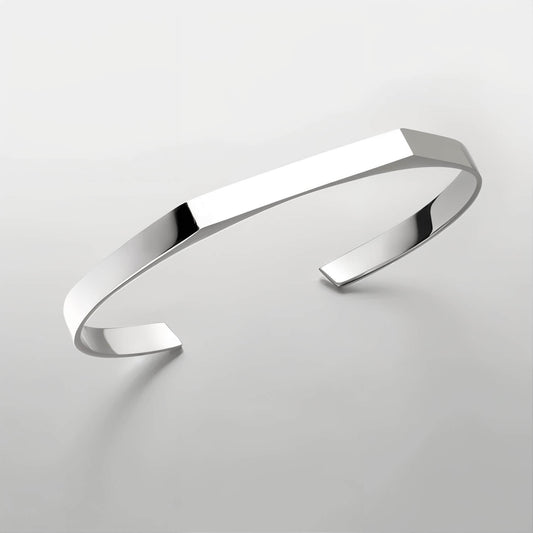 Men's Engravable Signet Cuff Bracelet