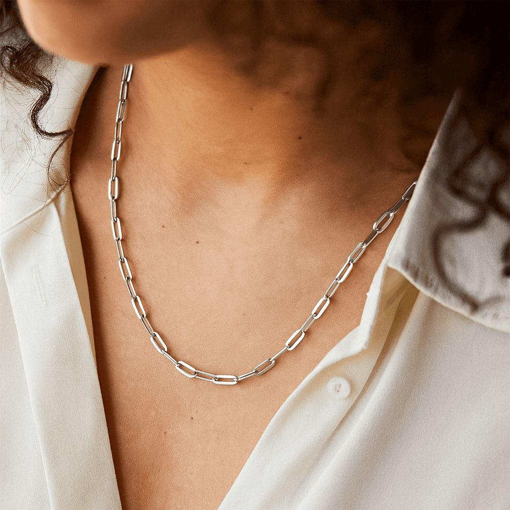 Classic Paperclip Chain Necklace