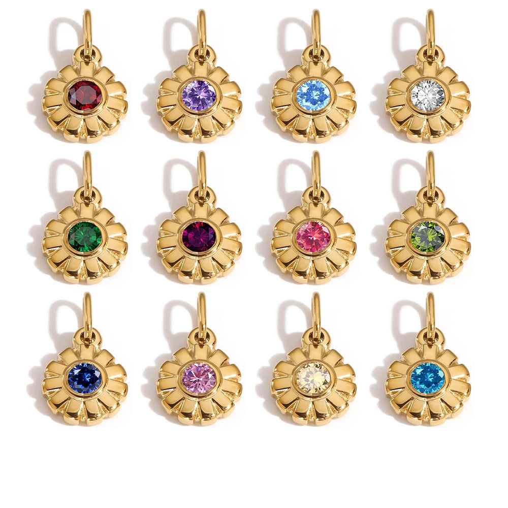 Bloom & Birthstone Charm