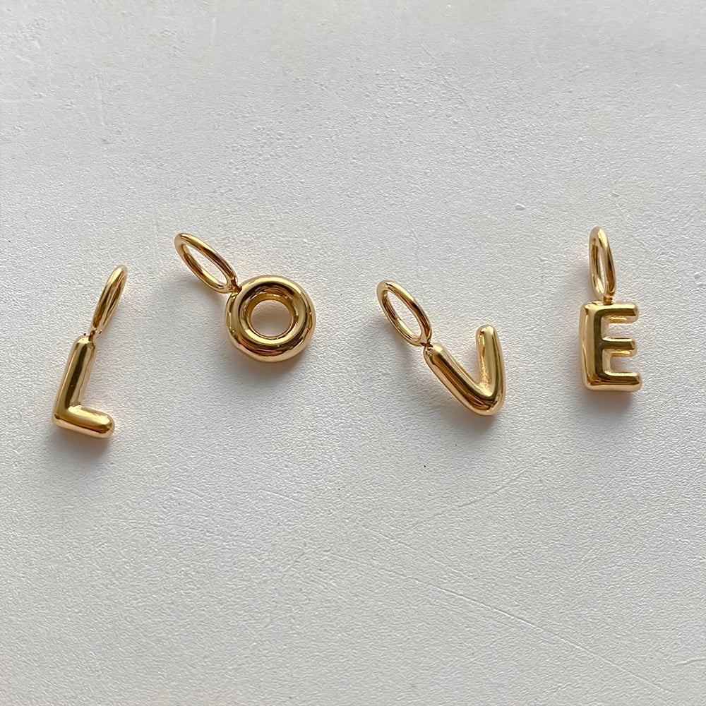 Bubble Letter Charm