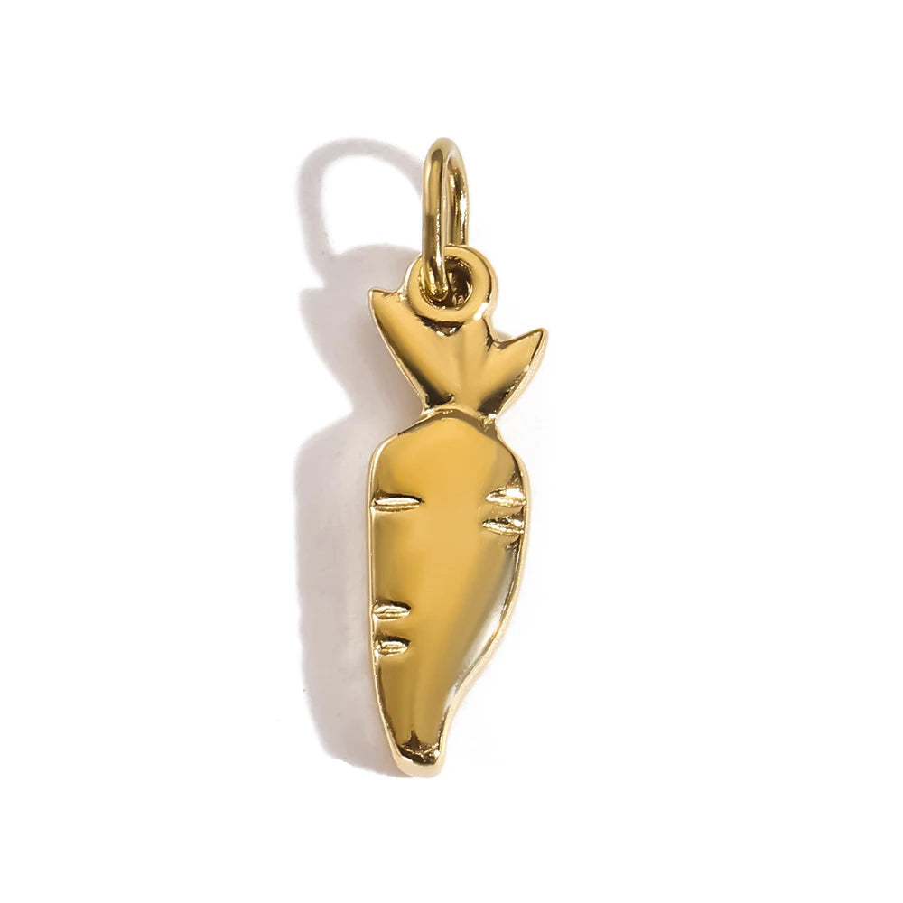 Assorted Gold Fruit and Vegetable Charm