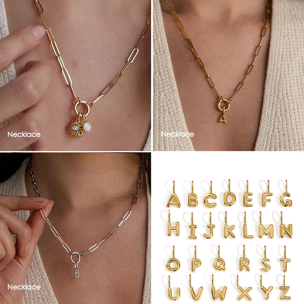 Bubble Letter Charm