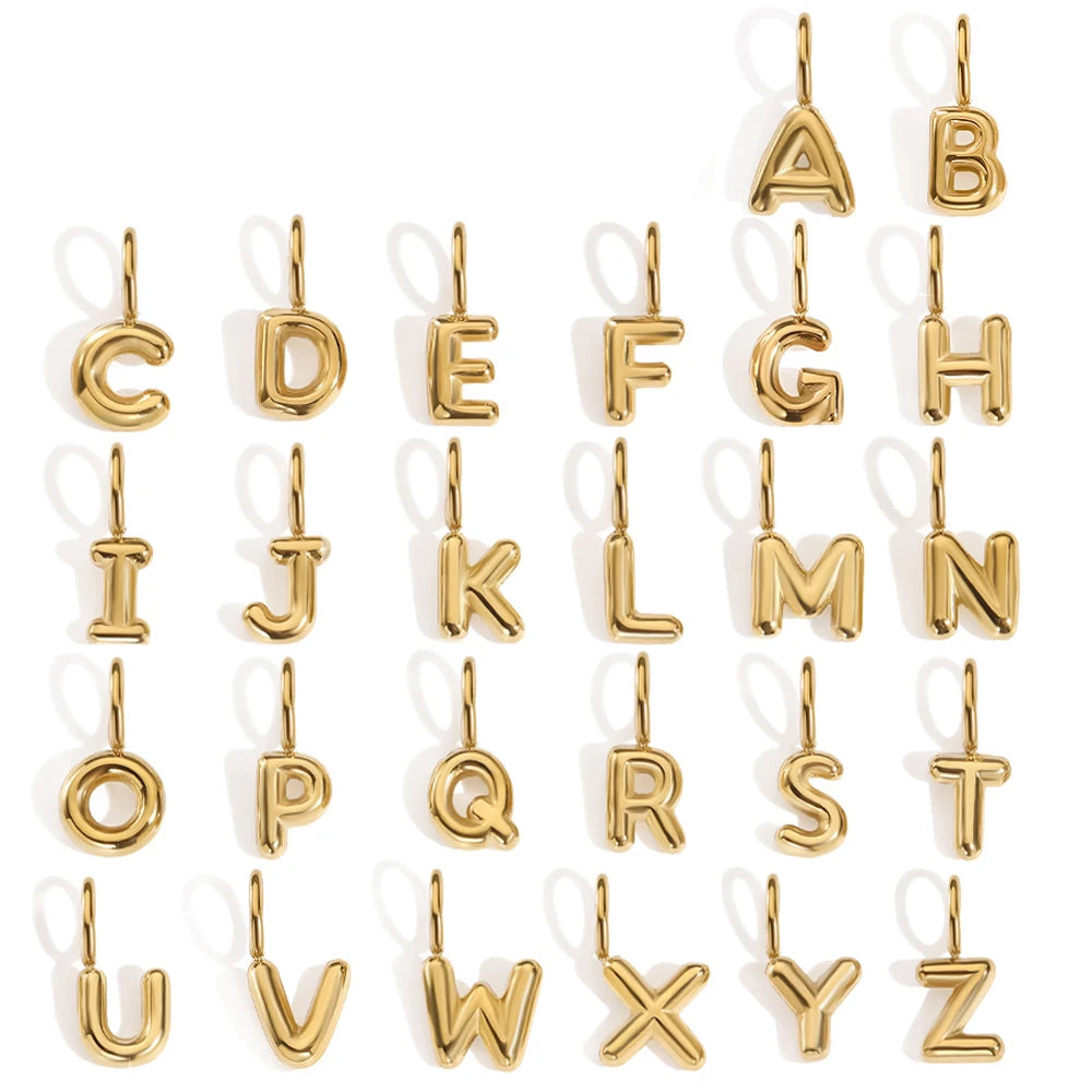 Bubble Letter Charm
