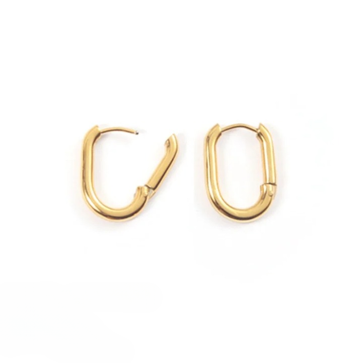 Paperclip Huggie Hoop Earrings