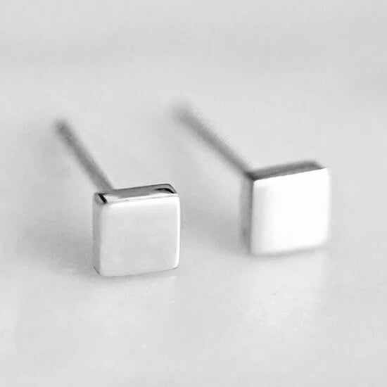 Square Stud Earrings